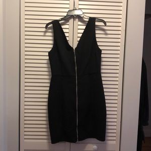 Black zip down dress by Aqua (Bloomingdales)